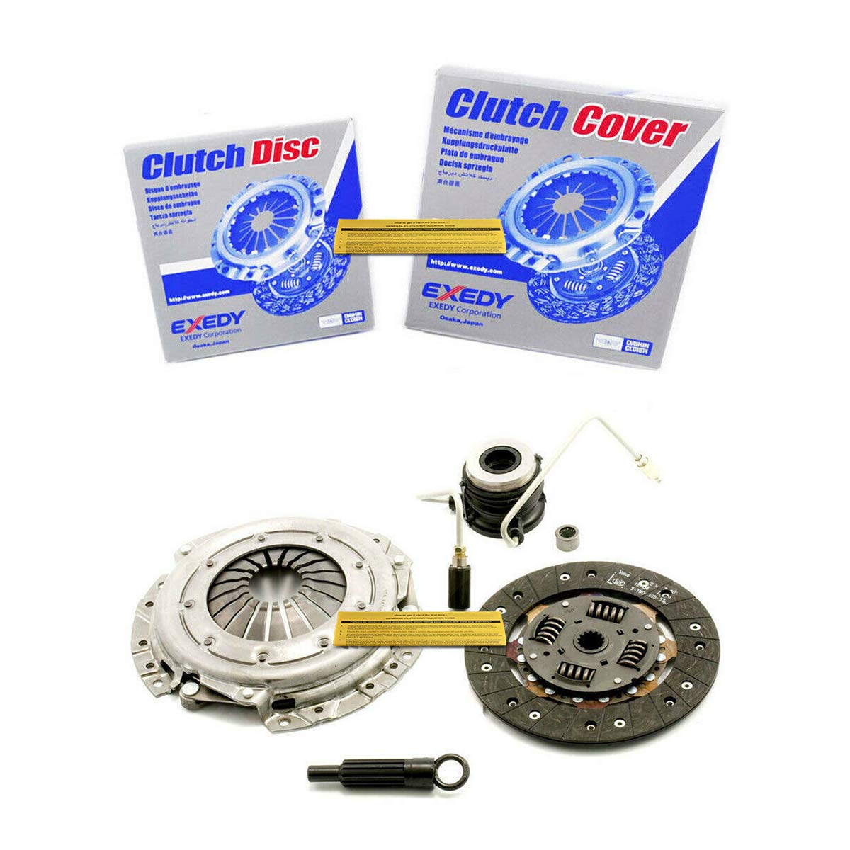 Exedy Clutch Kit with Slave Cylinder for 1987-1992 Jeep Wrangler Cherokee Comanche 2.5L 4 Cylinder - High-Performance Replacement for Off-Road & Daily Driving