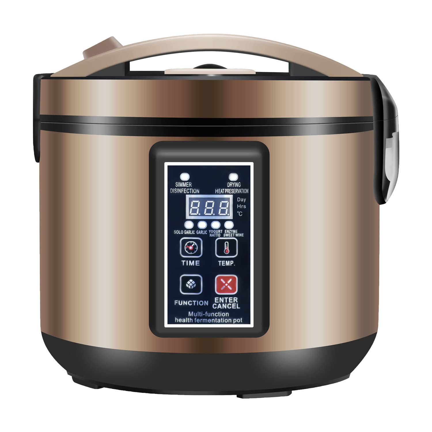 Premium 6L Black Garlic Fermenter - Automatic Smart Fermentation Machine for Yogurt, Natto, Kimchi & Rice Wine | Perfect for Home Kitchens & DIY Fermentation Enthusiasts