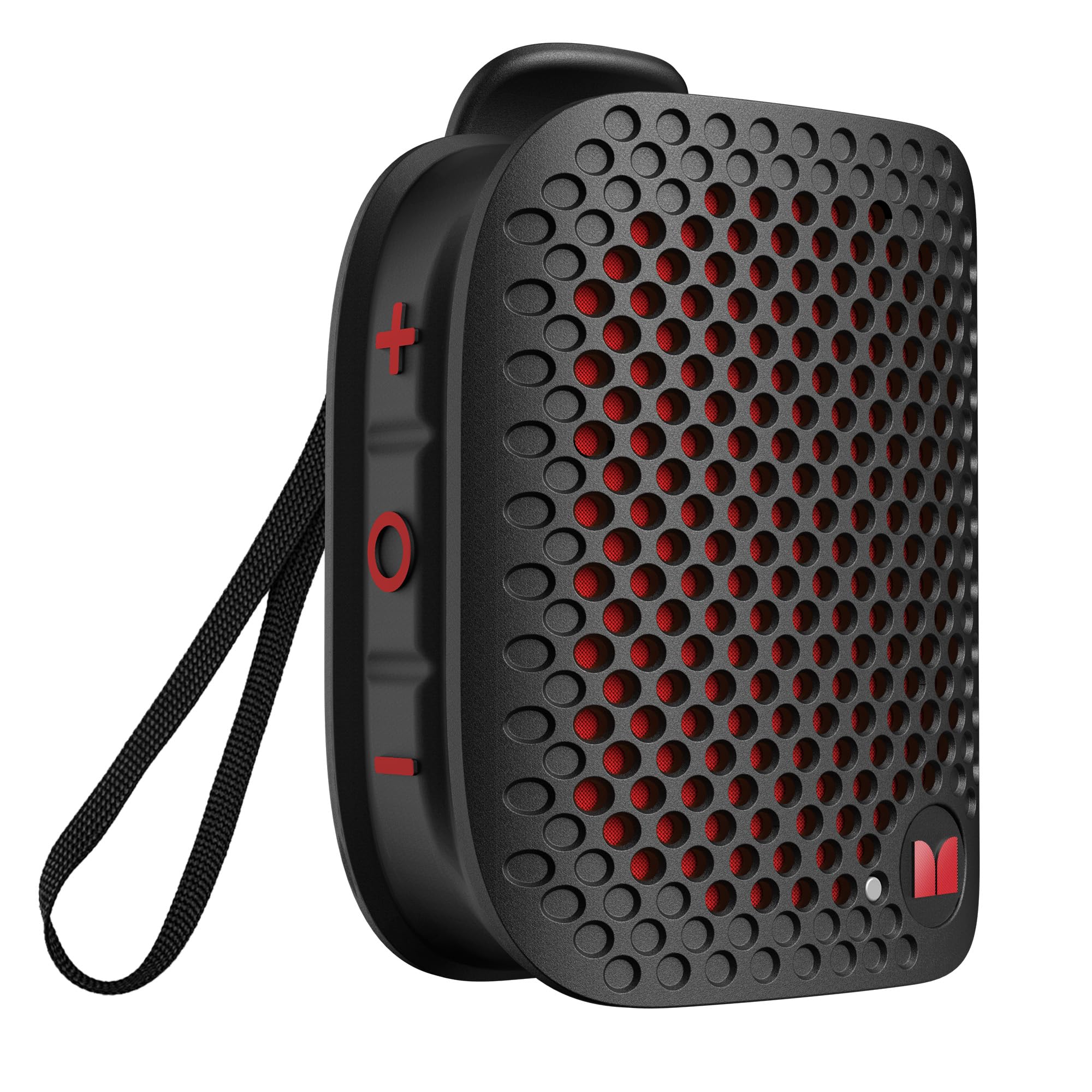 Monster Blaster Micro Bluetooth Speaker - Wireless Clip-On Wearable Speaker with Hands-Free Calling, IPX7 Waterproof, Portable Mini Speaker for Workout, Cycling, Running, Hiking, Travel & Outdoor Activities (Black)