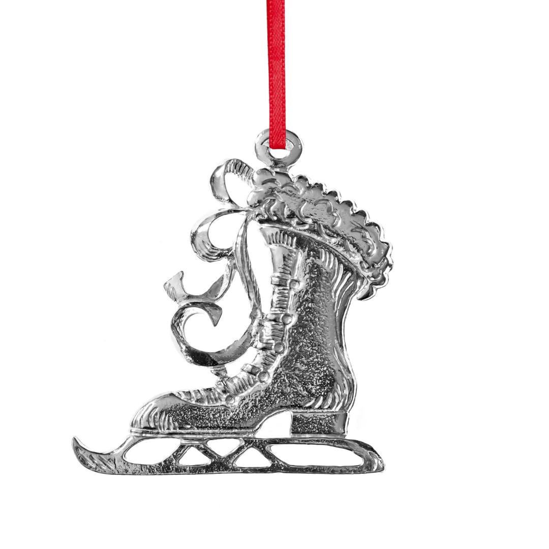Handmade Ice Skate Christmas Ornament - Unique Figure Skating Gift for Skaters - Perfect for Holiday Decorations & Winter Sports Enthusiasts