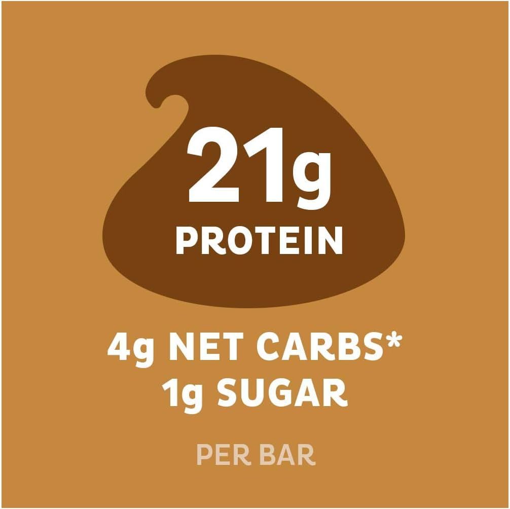 Quest Nutrition Protein Bar - Chocolate Chip Cookie Dough Flavor | 21g Protein, 1g Sugar, Keto Friendly, High Fiber | Perfect for Post-Workout Recovery & Healthy Snacking (12 Count)