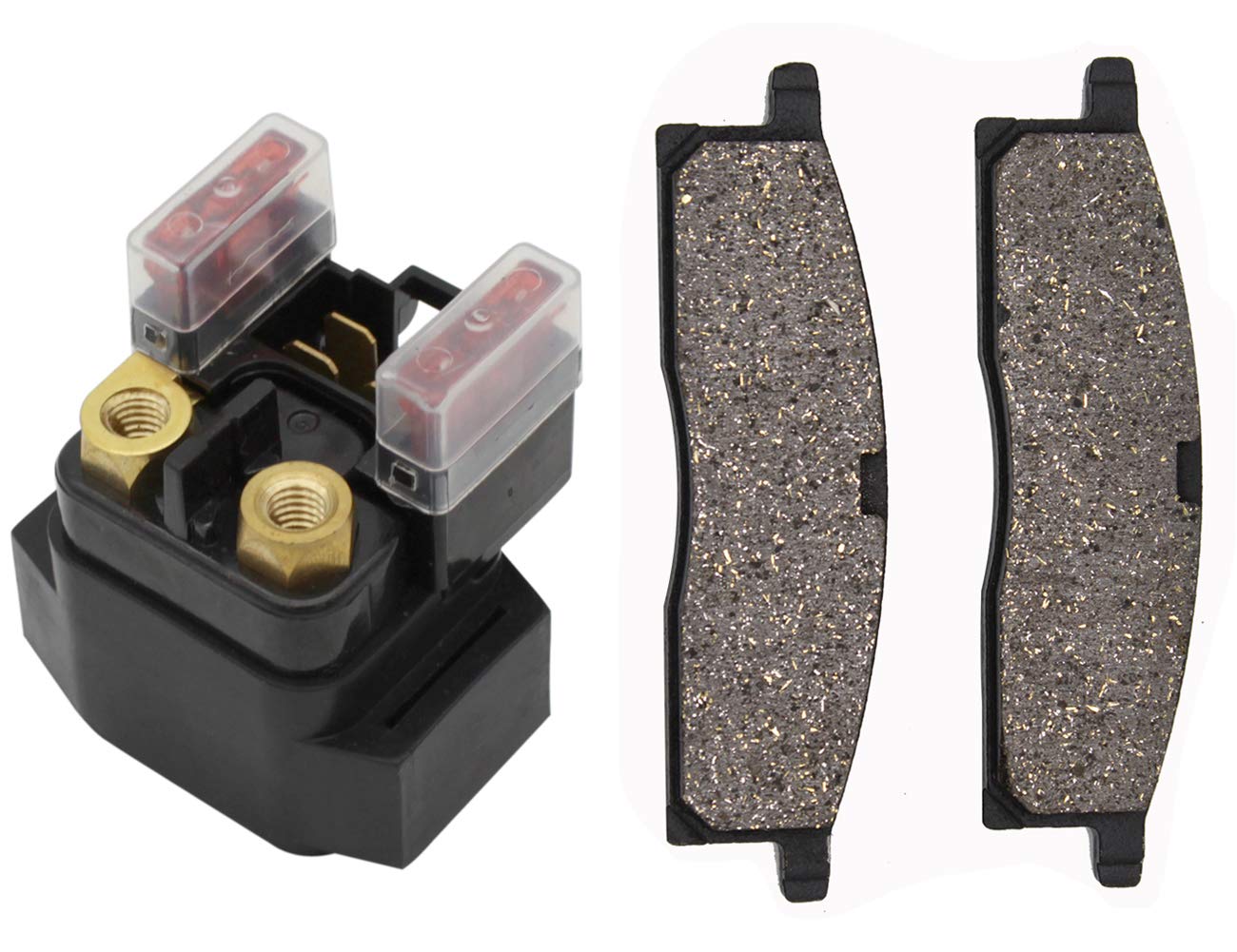 Yamaha TTR125 TTR 125 (2003-2011) Starter Solenoid Relay & Front Brake Pads Kit - Compatible with Cyleto - Perfect for Off-Road Motorcycle Maintenance & Repair