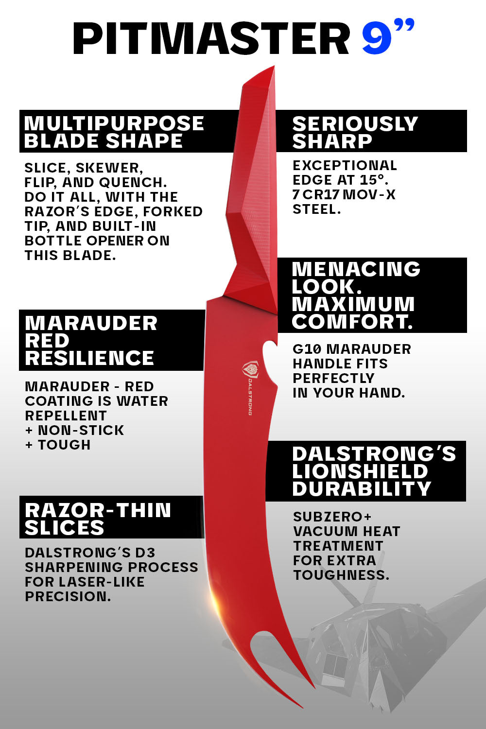 Premium BBQ Pitmaster & Meat Knife 9