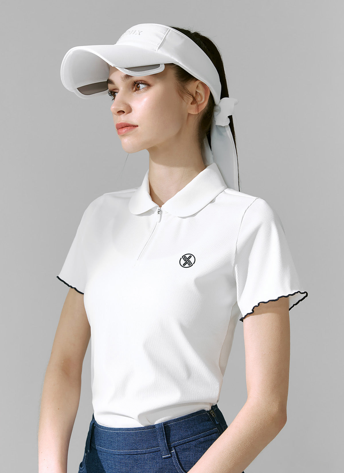 Elegant Round Neck Ruffle Short Sleeve Blouse for Women - Perfect for Summer Outfits, Office Wear & Casual Dates