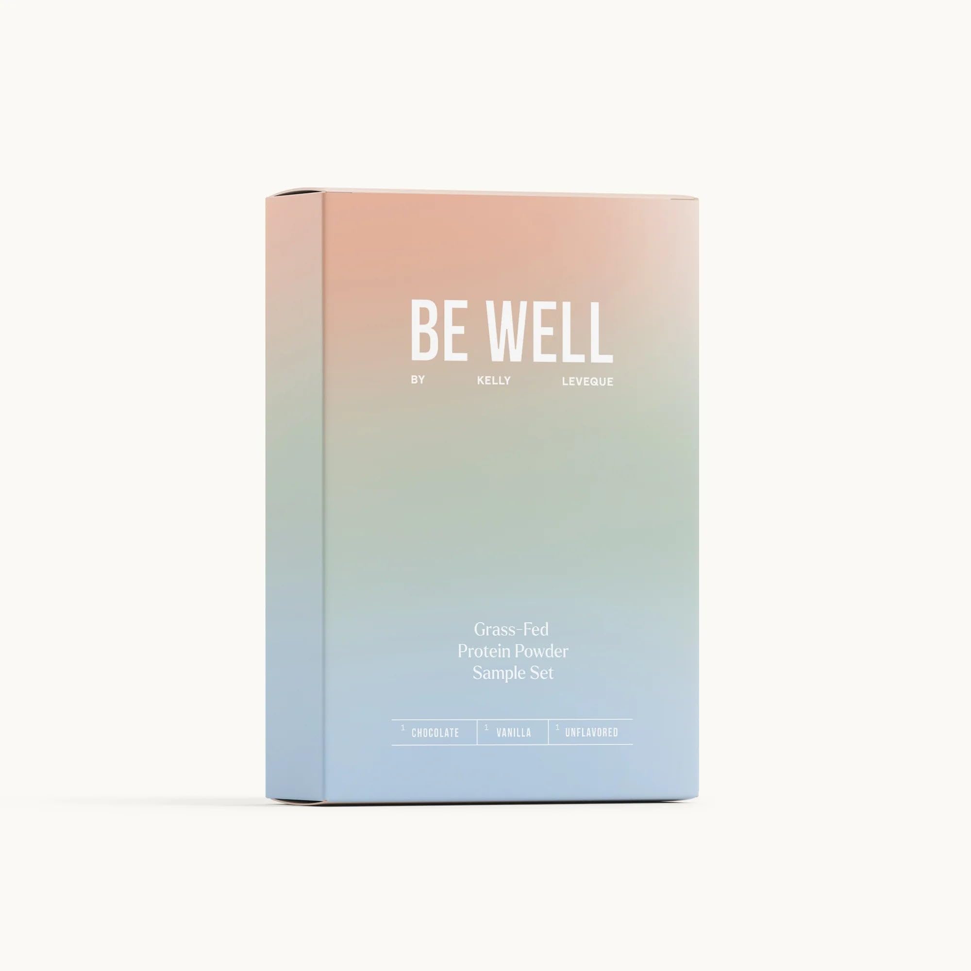 Be Well by Kelly Grass-Fed Beef Protein Powder Sample Pack - Paleo & Keto Friendly, Dairy-Free, Gluten-Free, Low Carb Protein Powder with BCAAs & Collagen - 3 Servings for Post-Workout Recovery & Healthy Lifestyle