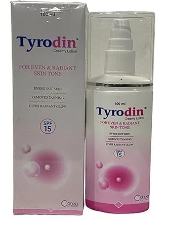 Canixa Tyro-din Creamy Lotion SPF 15 for Even & Radiant Skin Tone - 100ml Moisturizing Sunscreen for Daily Face & Body Protection - Perfect for Outdoor Activities, Beach Days & Everyday Use