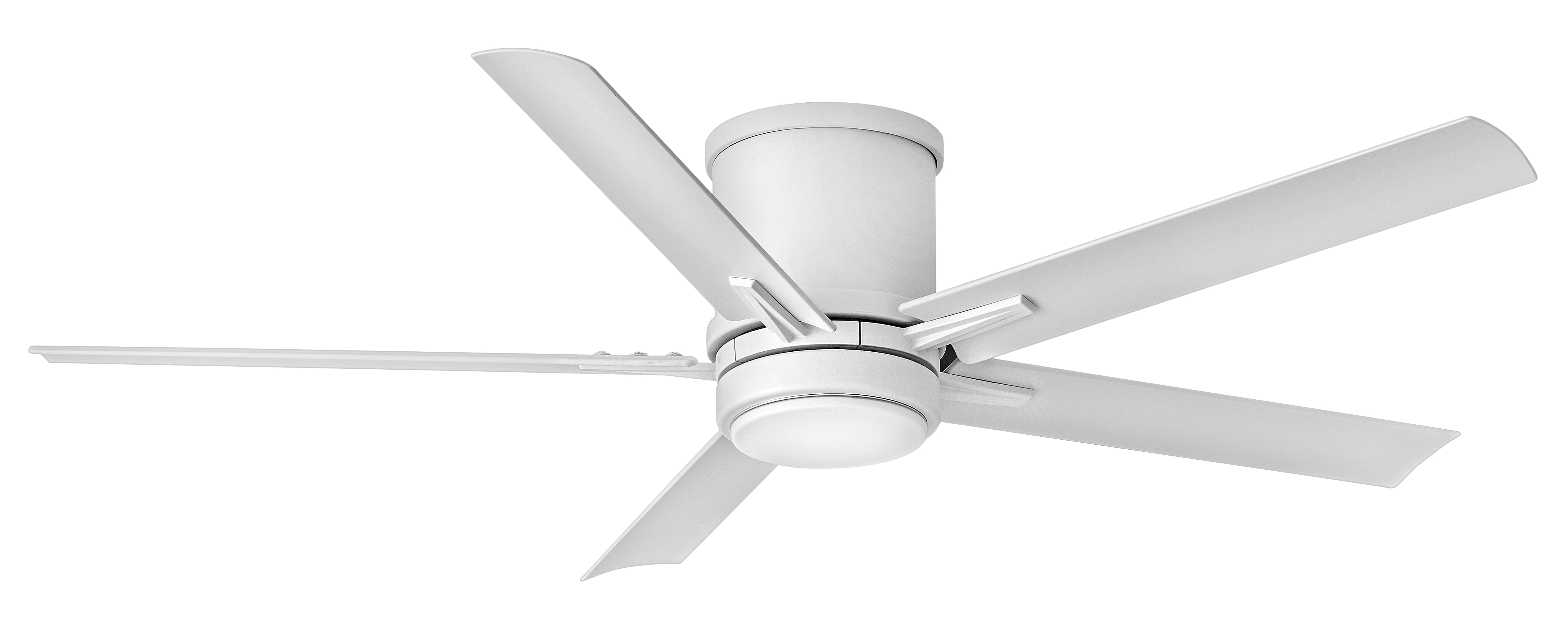 Vail Flush Mount Ceiling Fan with Light Kit - Modern Low Profile Indoor Ceiling Fan for Bedroom, Living Room, and Office - Energy Efficient Quiet DC Motor, Remote Control Included