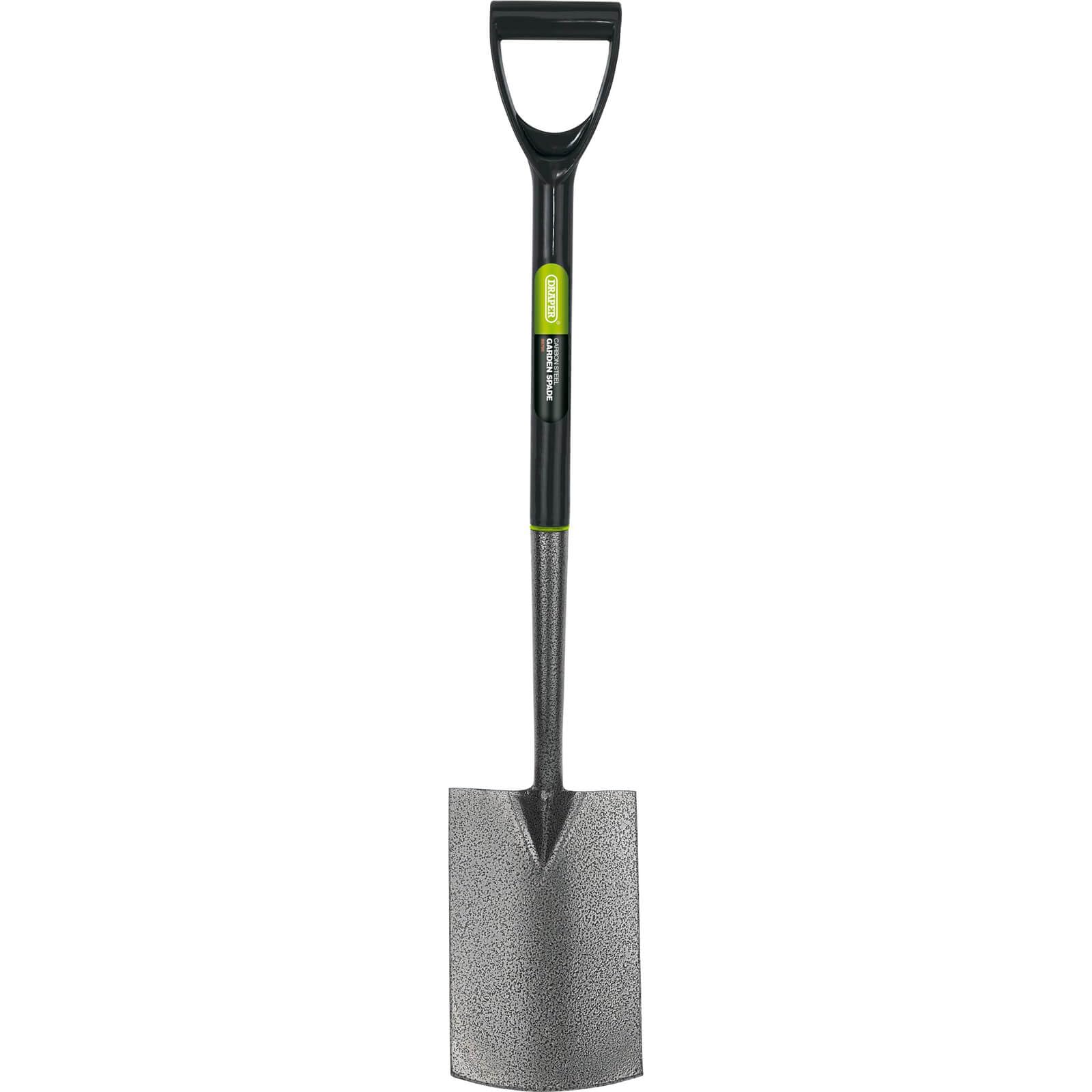 Draper 88790 Carbon Steel Garden Spade - Heavy Duty Hardened & Tempered Blade for Gardening, Landscaping & Allotment - Perfect for Digging, Planting & Soil Turning