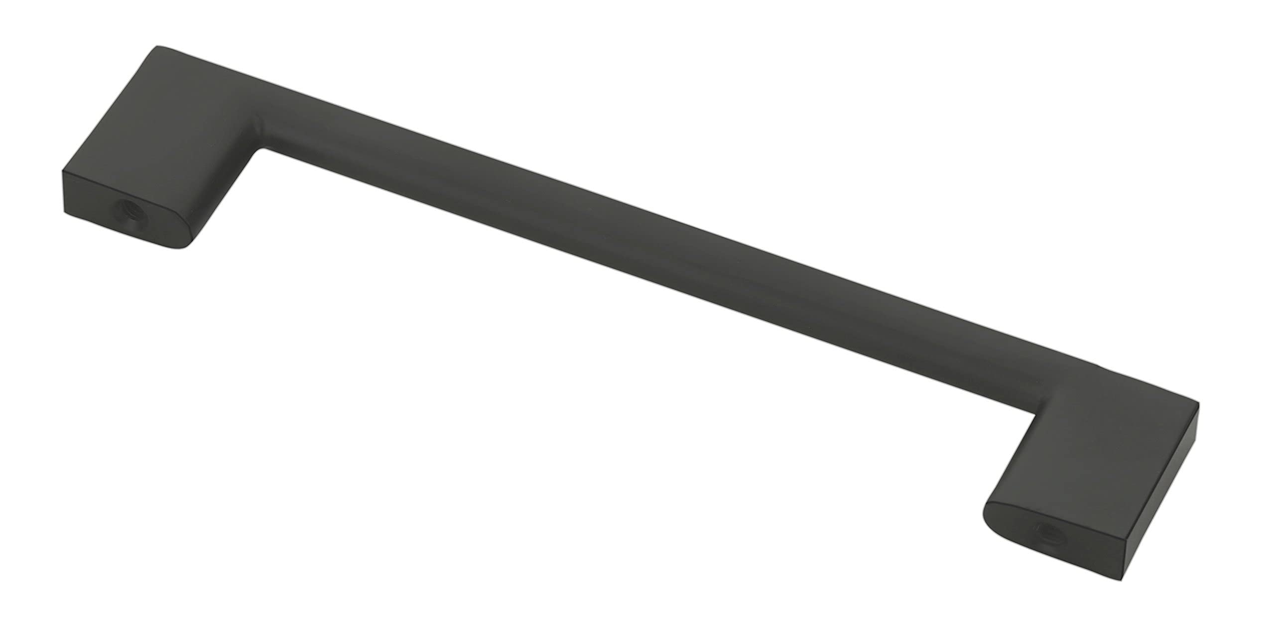10 Pack Modern Matte Black Wooden Cabinet Handles - Sleek Solid Kitchen Cupboard Pulls for Dresser Drawers, Bathroom Vanity, Office Furniture & Wardrobe (5