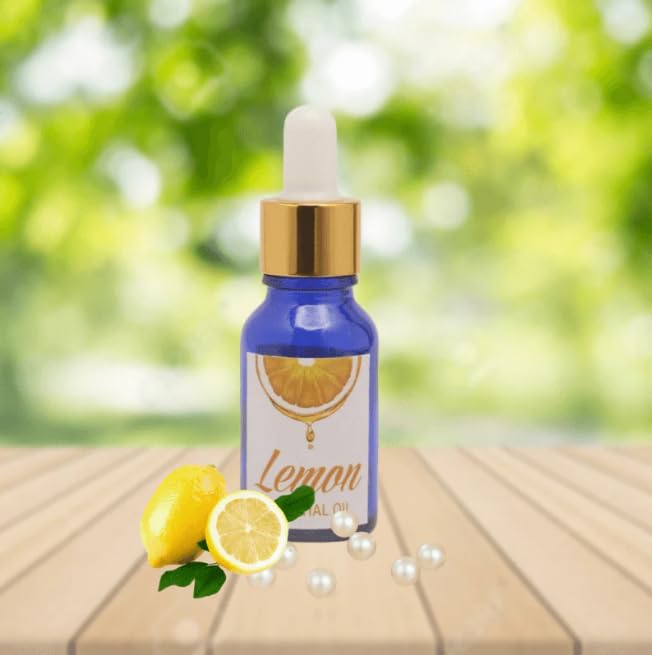 Asaagat Pure Lemon Essential Oil for Skin & Hair Care - 100% Natural Aromatherapy Oil for Diffusers, Bath, Massage & DIY Blends - Refreshing Citrus Scent - 10ml Bottle - Perfect for Relaxation, Stress Relief & Home Spa