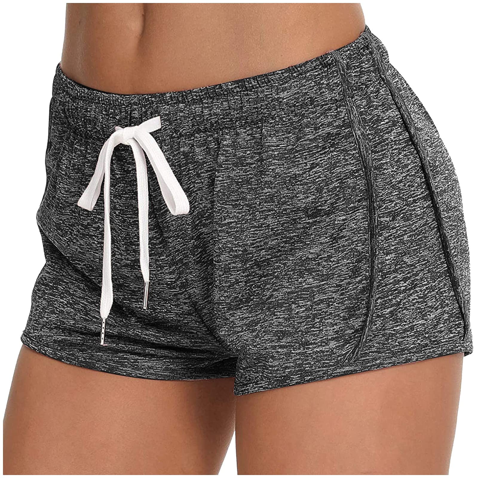 **Women's Quick-Dry Swim Shorts - Athletic Running Fitness Yoga Leggings - High Waist Workout Pants for Swimming, Gym & Beach Activities**