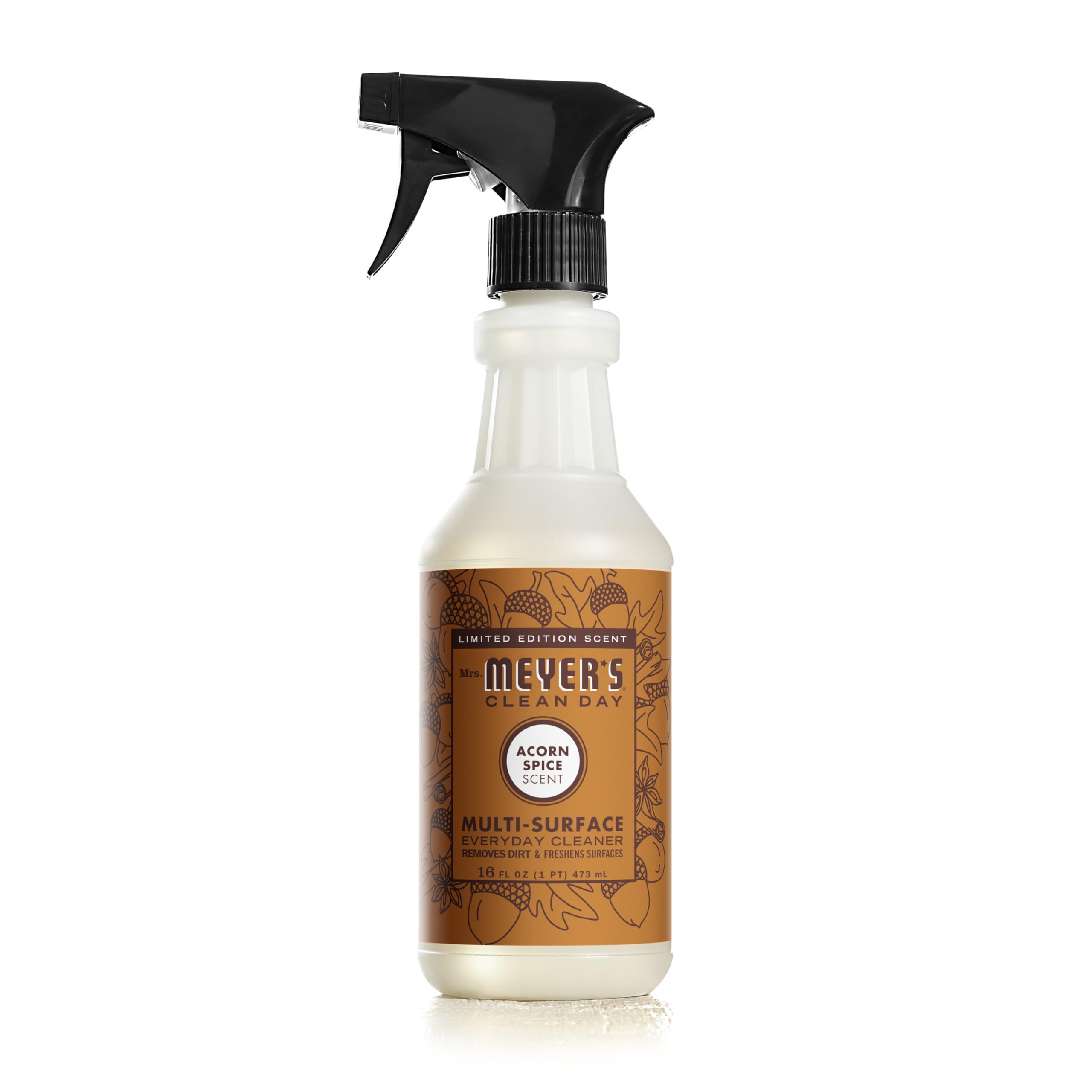 Mrs. Meyer's Clean Day Acorn Spice All-Purpose Cleaner Spray - 16 Fl oz | Natural Cleaning Solution for Kitchen, Bathroom & Home Surfaces | Eco-Friendly & Cruelty-Free