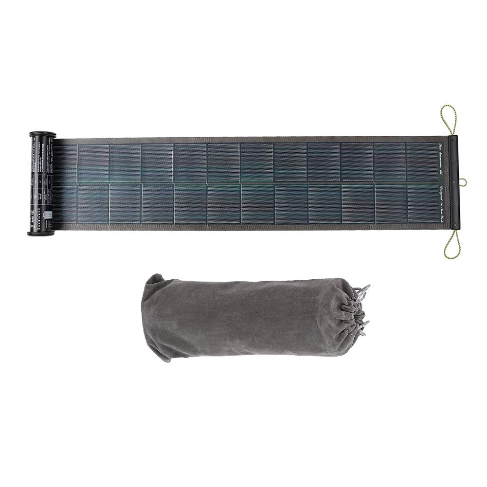 Foldable Monocrystalline Solar Panel with Flashlight & Dual USB Output - Waterproof Portable Solar Charger for Outdoor Camping, Hiking, Travel - Army Green - Perfect for Emergency Power & Off-Grid Adventures