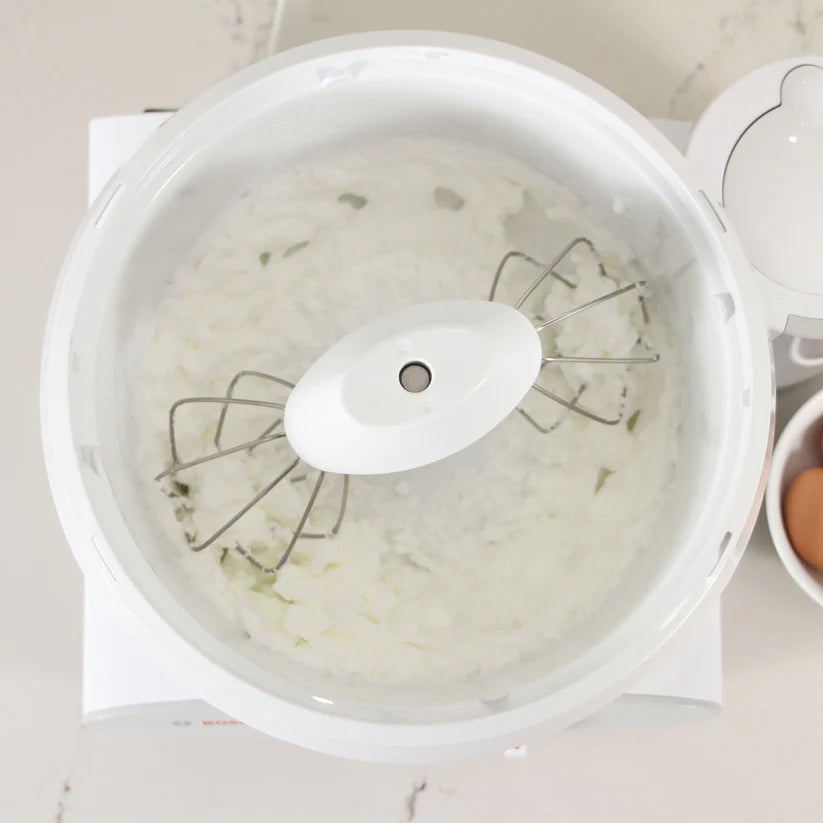 Bosch Universal Mixer - White Stand Mixer for Baking, Dough Kneading & Cake Mixing - Perfect for Homemade Bread, Cookies & Pastries - Kitchen Appliance for Home Bakers & Cooking Enthusiasts