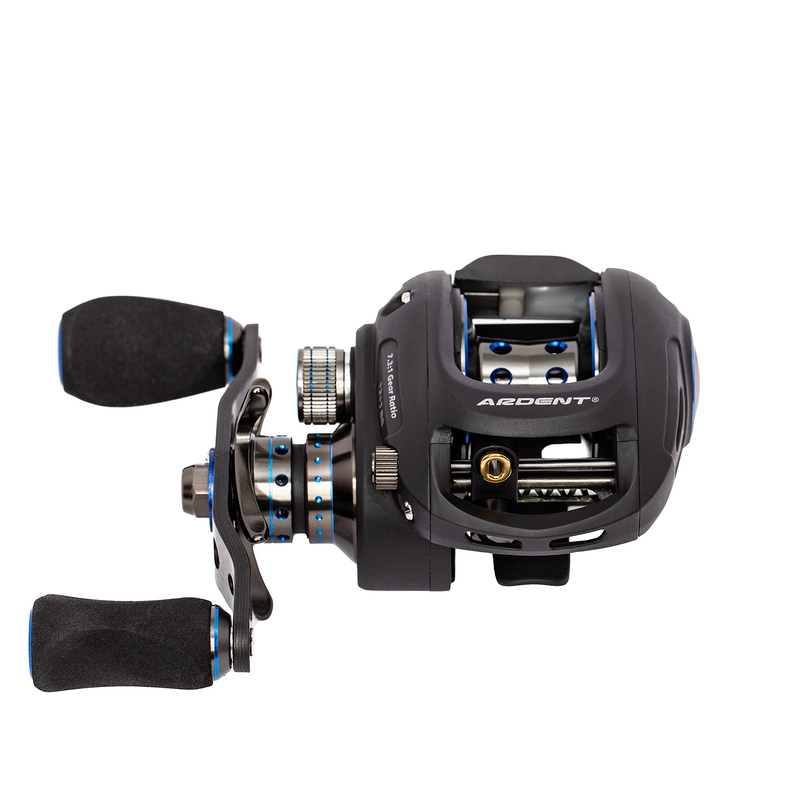 Ardent Apex Elite Freshwater Baitcasting Fishing Reel - 12+1 Bearings, High-Strength Aluminum Frame, Left & Right Handed - Smooth Cranking & Long Casting - Perfect for Bass, Trout & Walleye Fishing - 3-Year Warranty