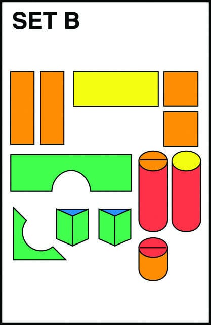 14-Piece Module Block Set B - STEM Learning Toys for Kids, Creative Building Blocks for Educational Play & Home Activities
