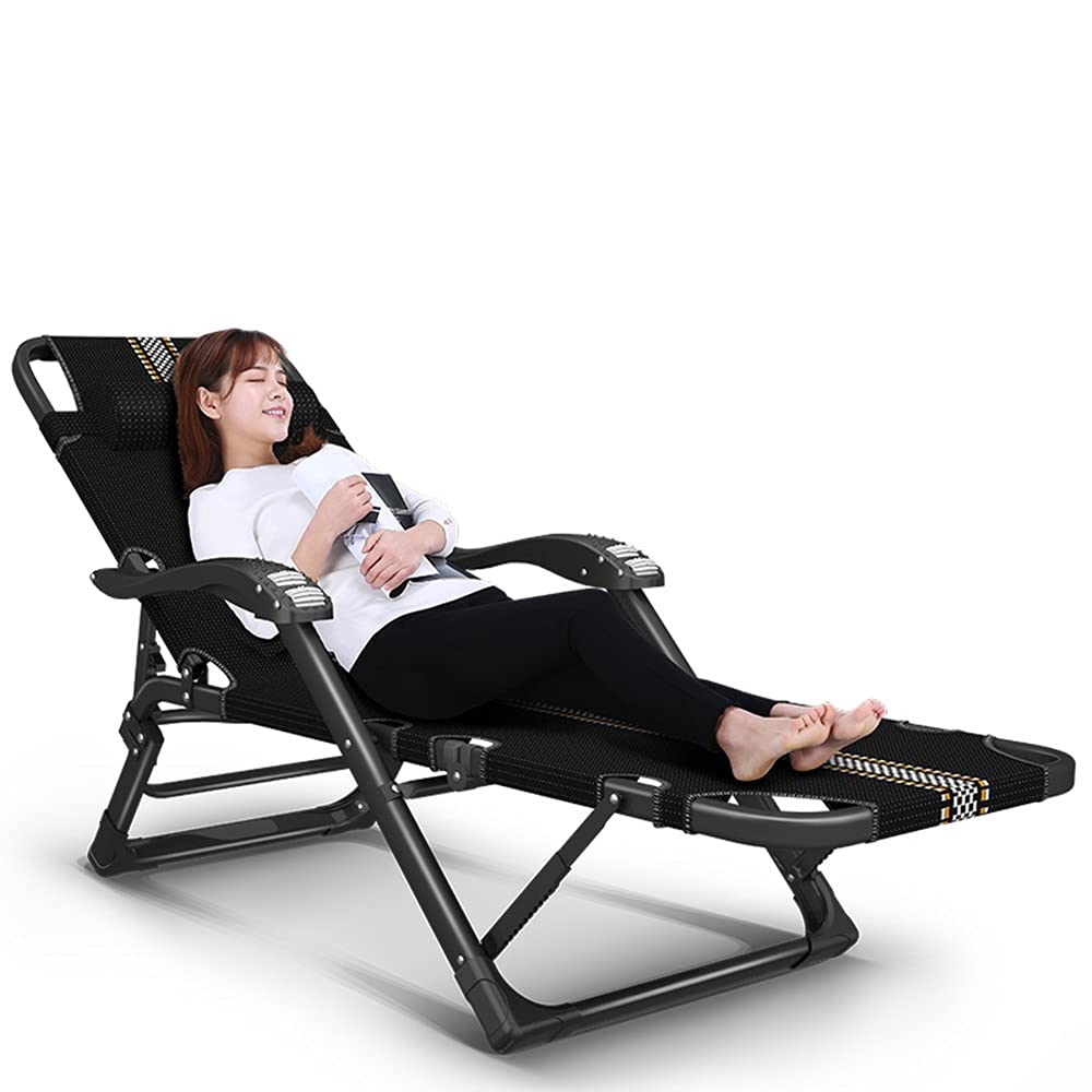 Premium Adjustable Reclining Patio Lounge Chair - Heavy Duty 440lbs Capacity Folding Textilene Chaise for Outdoor, Beach & Pool - Perfect for Sunbathing, Camping & Backyard Relaxation