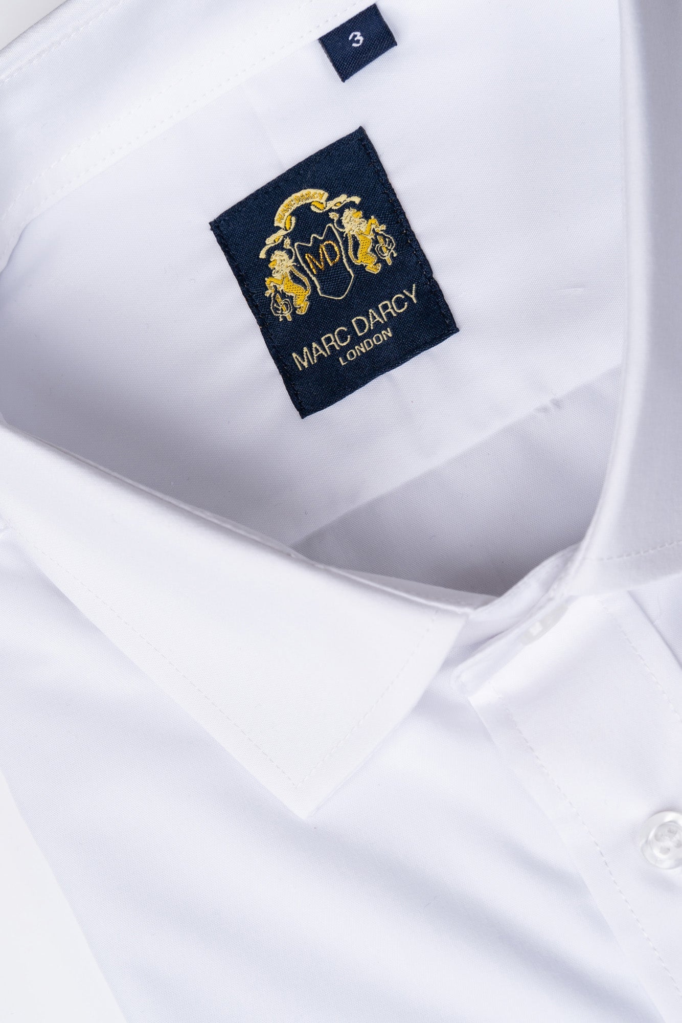 CARTER Men's White Long Sleeve Dress Shirt - Slim Fit Formal Business Shirt for Office, Wedding & Professional Occasions