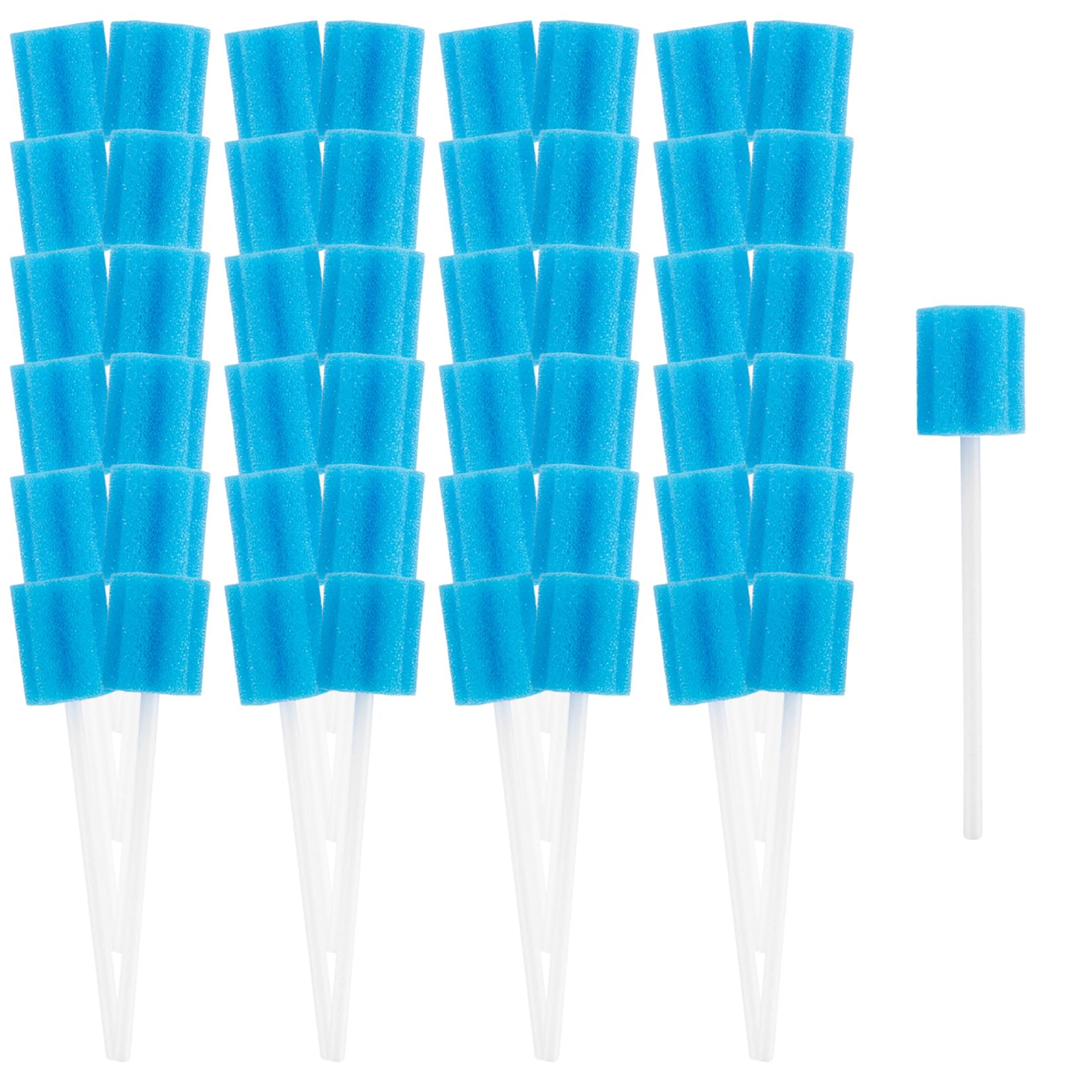 50 Pack Disposable Oral Cleaner Swabs - Toothettes Mouth Swabs for Elderly, Dry Mouth Care, Waterless Toothbrush Alternative | Ideal for Travel, Hospital Use, Pet Care & Children's Oral Hygiene