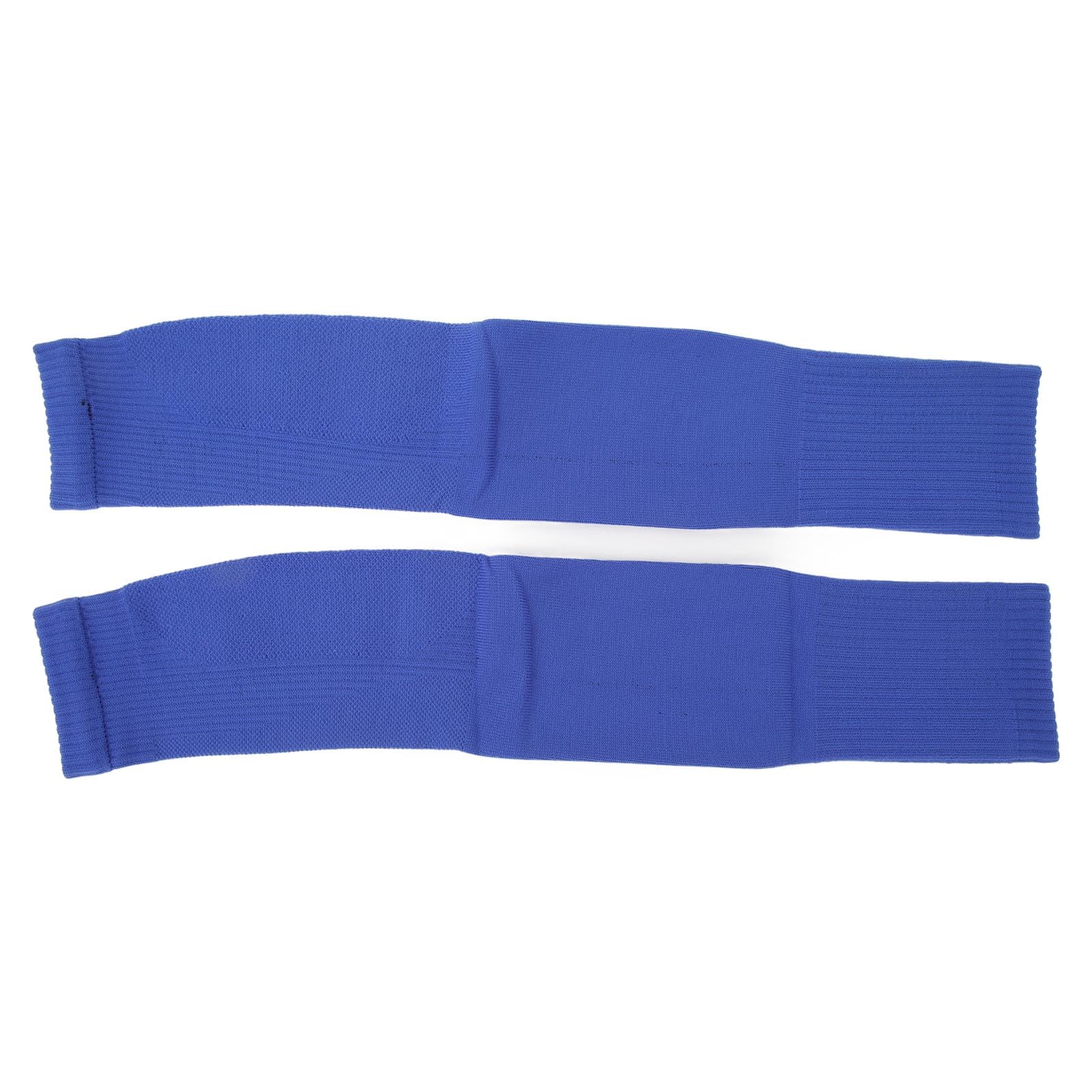 Breathable Football & Cycling Leg Sleeves - Ergonomic One-Size Pull-On Sports Compression Sleeves (Blue) for Running, Basketball & Workout Recovery