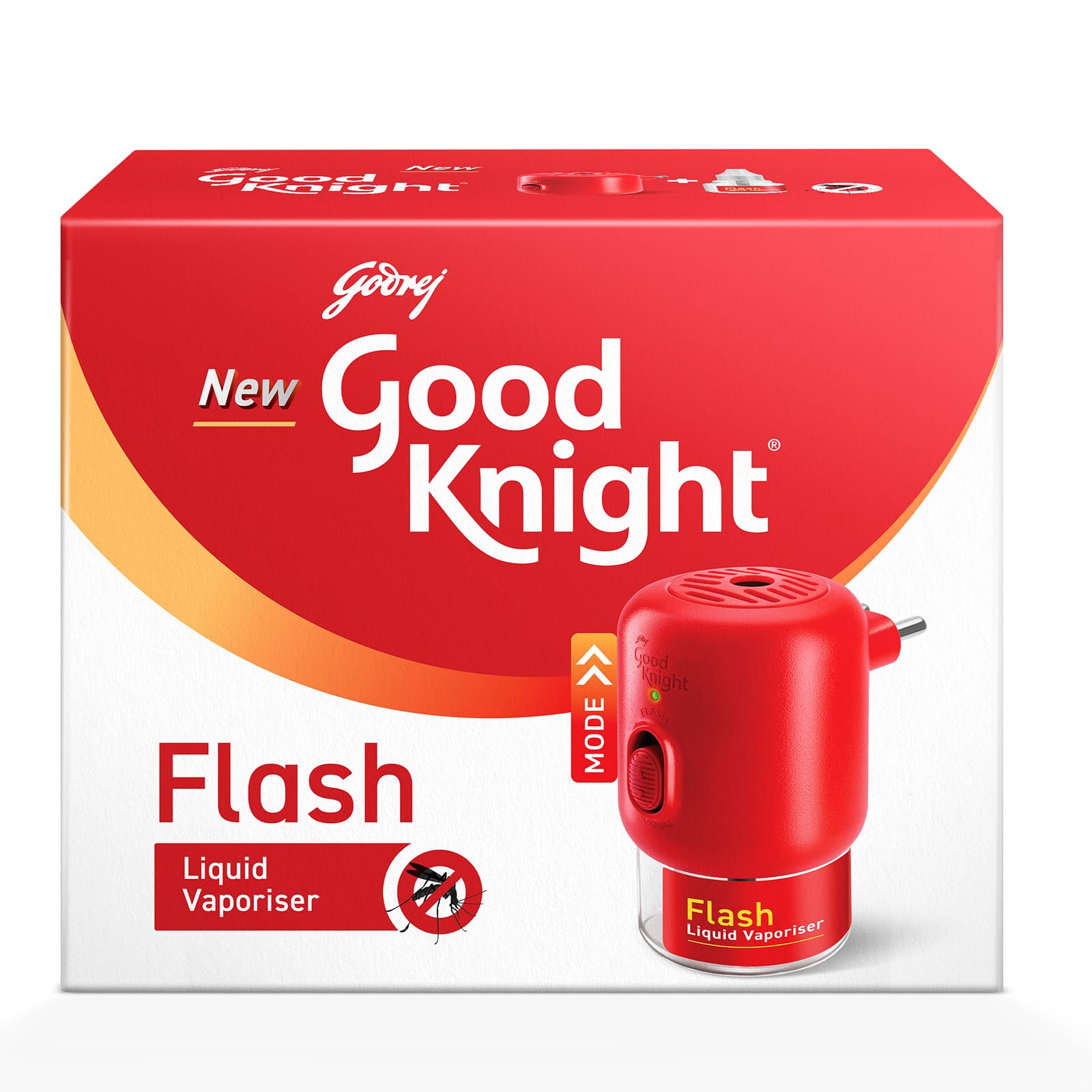 GoodKnight Flash Liquid Vaporizer - Mosquito Repellent Machine with 45ml Refill | Combo Pack for Home, Bedroom & Outdoor Protection Against Mosquitoes
