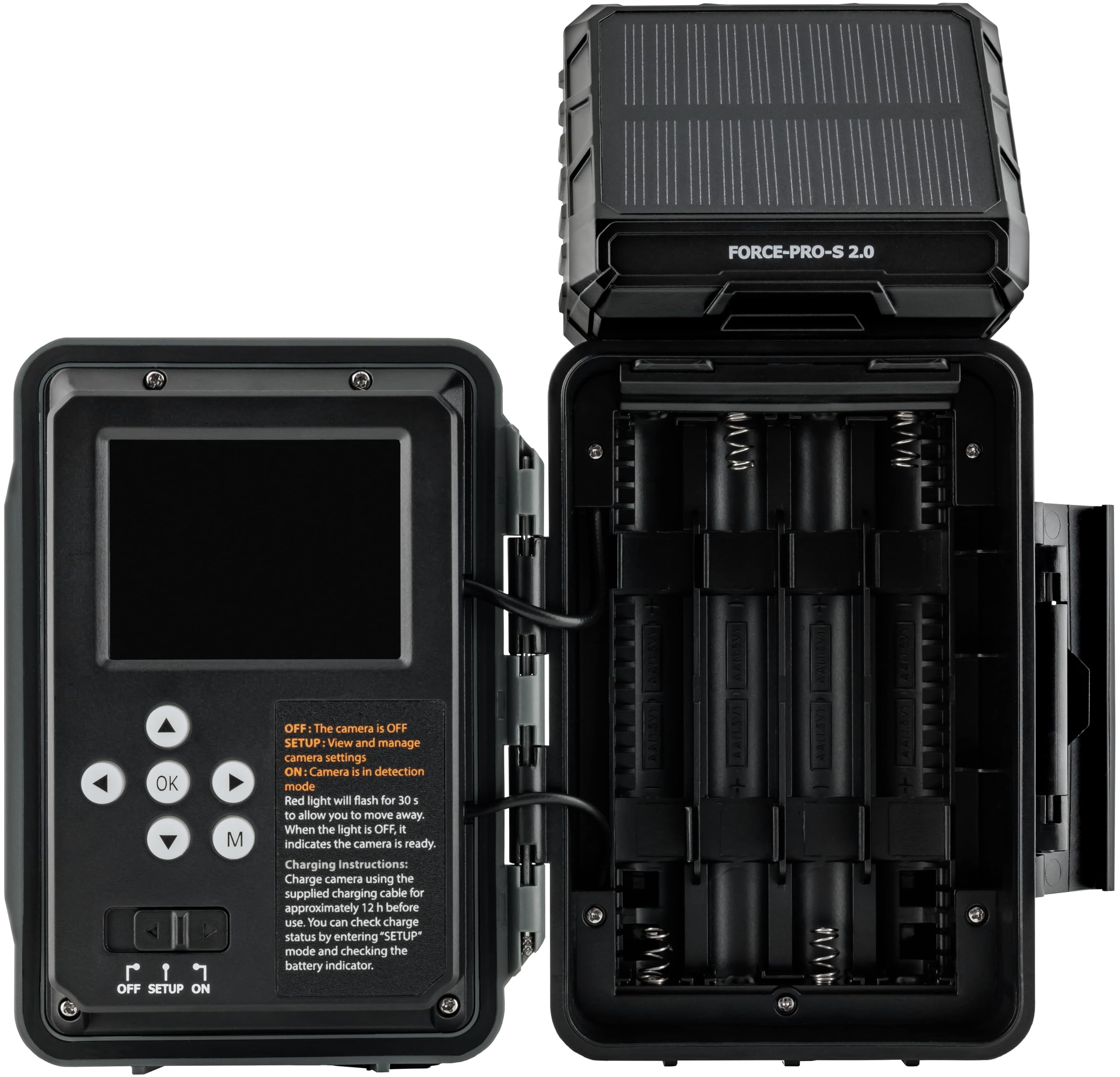 SPYPOINT Force-PRO-S 2.0 Solar Trail Camera - Wireless Hunting Camera with 0.2s Trigger Speed, 110ft Detection, 4K/2K/1080p Video & 48MP Photos - Solar Powered for Outdoor Wildlife Monitoring, Hunting, and Security Surveillance