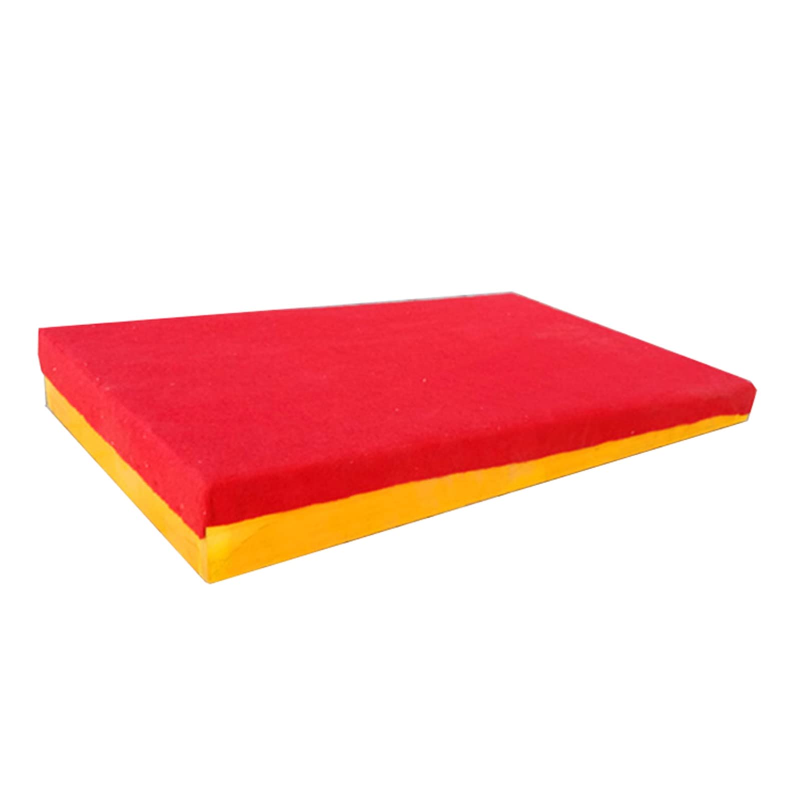 Premium Gymnastics Springboard - Heavy Duty Hardwood with Soft Carpet Top, Non-Deformable High Weight Capacity for School Training & Home Practice | Red Small Size | Ideal for Vaulting, Tumbling & Gymnastic Skill Development