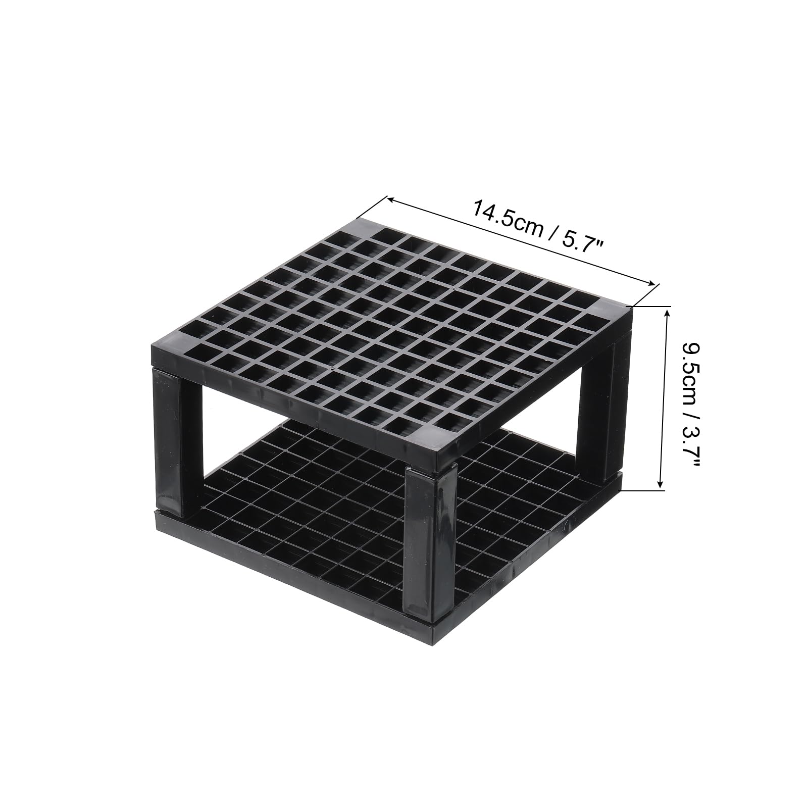 PATIKIL 96-Hole Paint Brush Holder - Plastic Artist Brush Organizer & Makeup Pencil Storage Stand for Painting Desk (Black) | Perfect for Artists, Makeup Professionals & Craft Enthusiasts