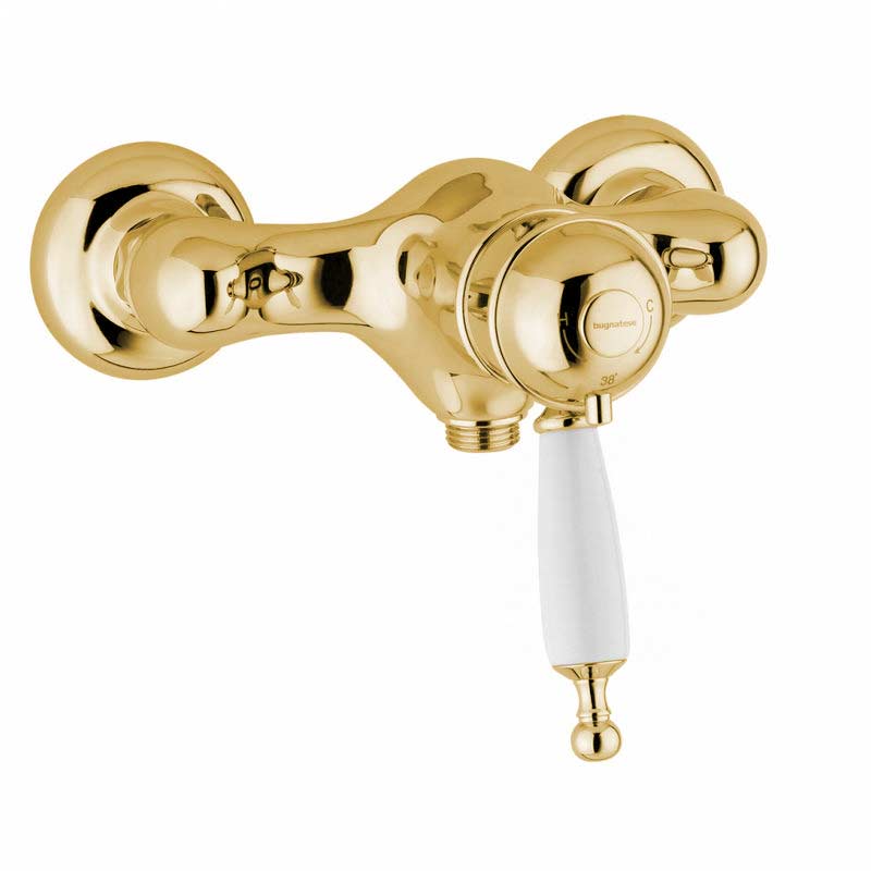 Oxford Thermostatic Shower Mixer in Brass - Perfect for Modern Bathrooms & Spa-Like Showers