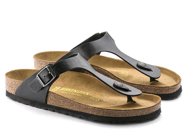 Birkenstock Gizeh Licorice Women's Sandals - Comfortable Cork Footbed Slides for Casual Wear, Beach & Summer Outfits