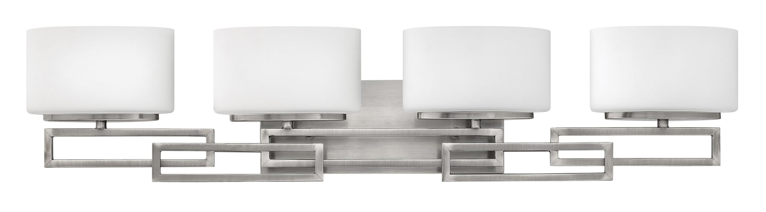 Hinkley Lanza Collection 4-Light Modern Bathroom Vanity Light Fixture 240W G9 Base, Antique Nickel Finish - Perfect for Contemporary Bathroom & Powder Room Lighting