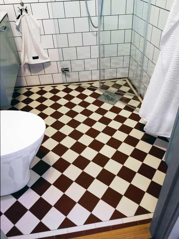 Winckelmans Granitklinker Klinker Schackrutigt 10x10 cm Red/White - Perfect for Kitchen Backsplash, Bathroom Walls & Outdoor Patio Decor