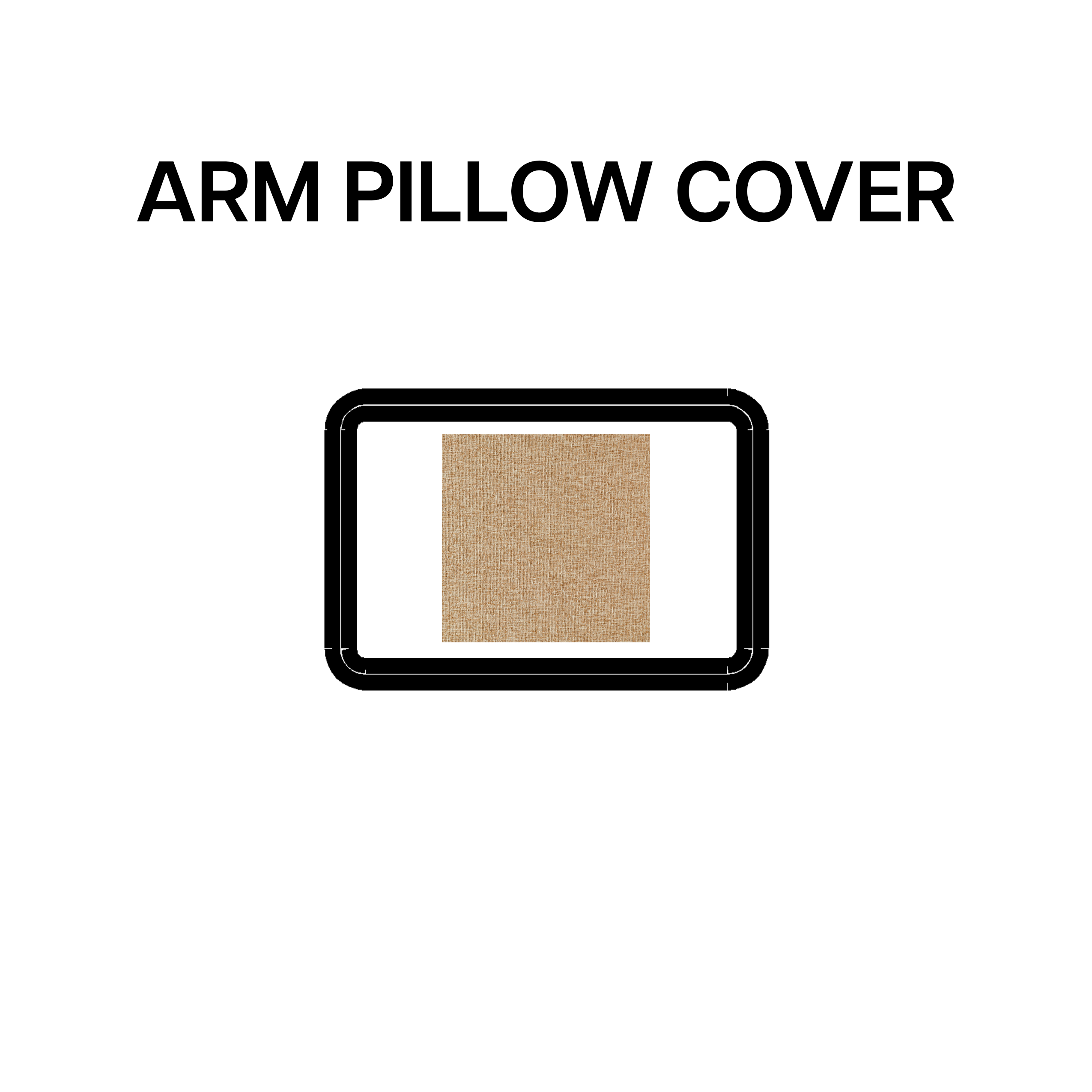Premium Flax Linen Arm Pillow Cover BP 639 67 - Soft & Breathable for Sofa, Bed, or Office - Perfect for Reading, Relaxing, and Neck Support