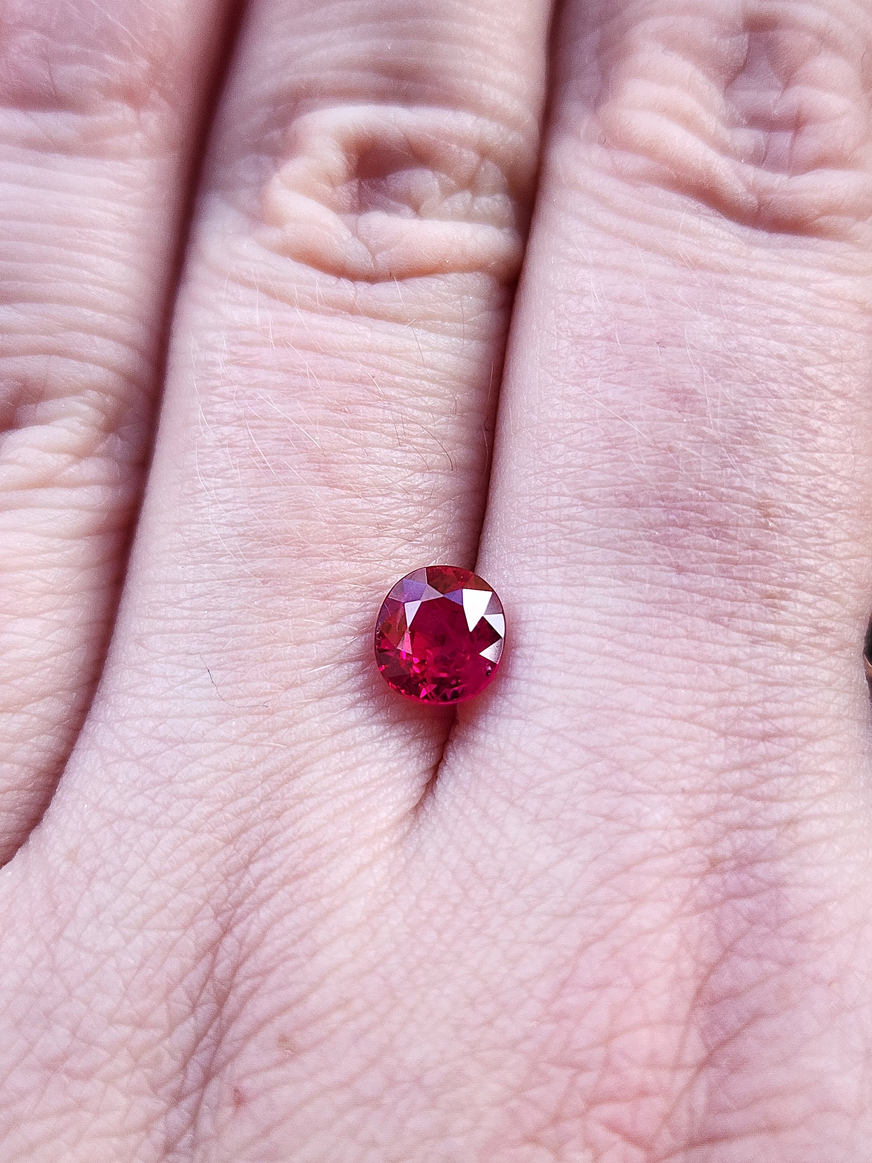 1.13 Carat Natural Cushion Cut Ruby Gemstone - AAA Quality Loose Stone for Engagement Rings & Fine Jewelry Making