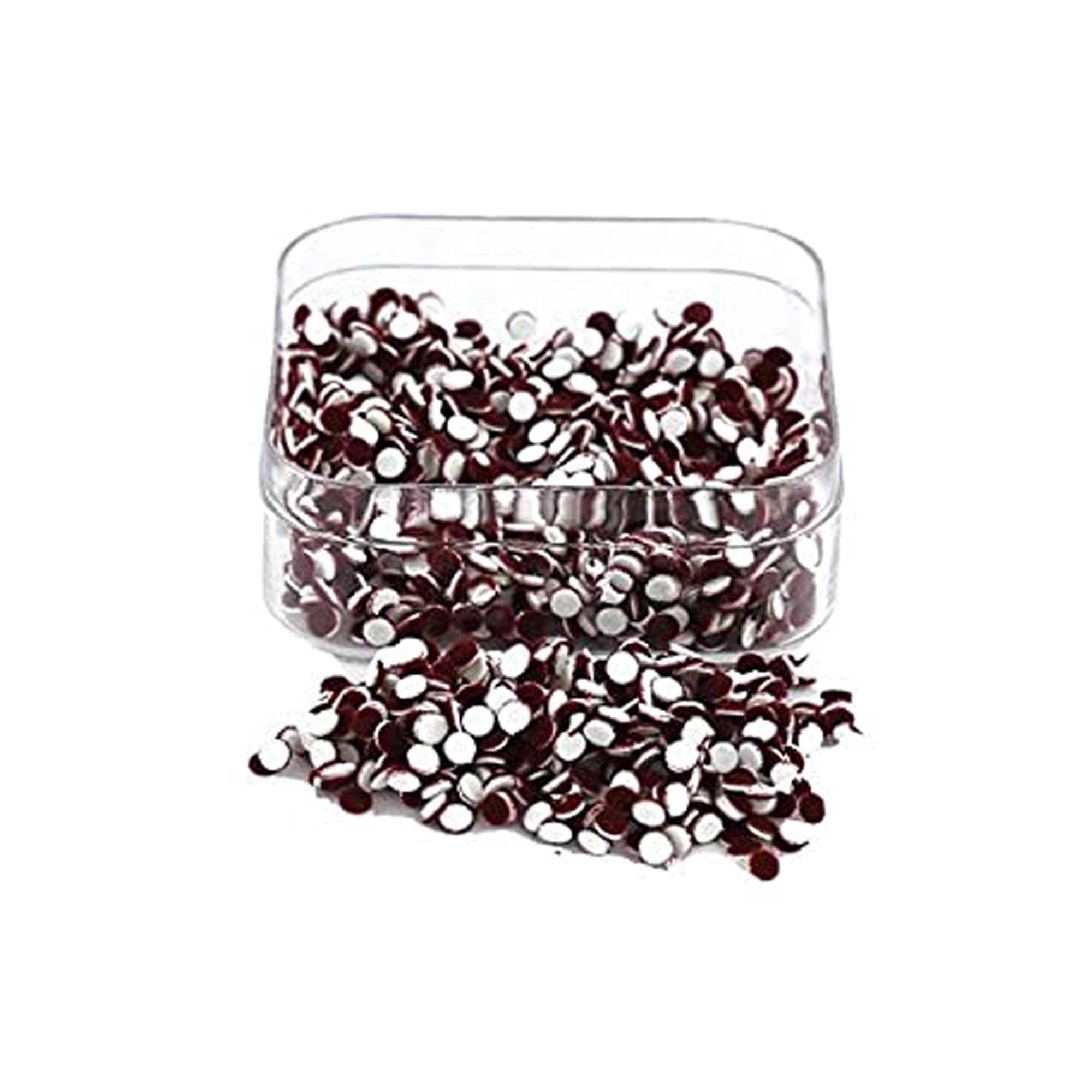 Elegant Maroon Kumkum Bindi Stickers for Women & Girls - Pack of 6 (11mm) | Traditional Indian Forehead Decoration | Perfect for Weddings, Festivals & Daily Wear