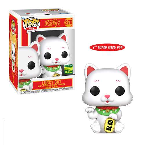Funko Pop! ASIA: Lucky Cat 6 #276 [Summer Convention Exclusive] - Cute Collectible Vinyl Figure for Anime Fans & Home Decor