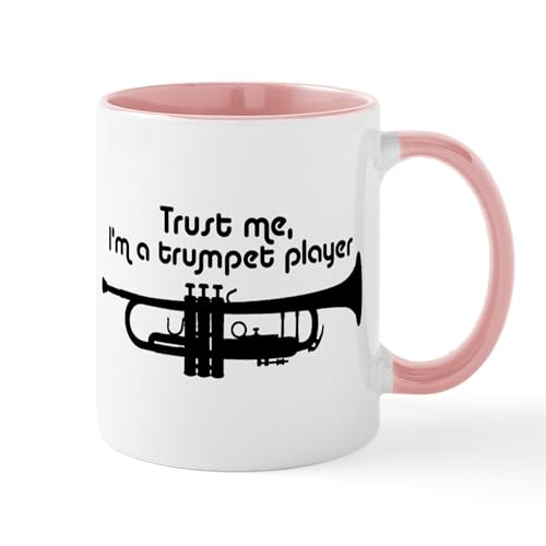 White/Pink Inside - Trumpet Player Mug