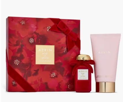 AERIN Rose De Grasse Joyful Bloom Gift Set - Luxury Perfume & Body Lotion for Women, Perfect for Valentine's Day & Anniversary Gifts