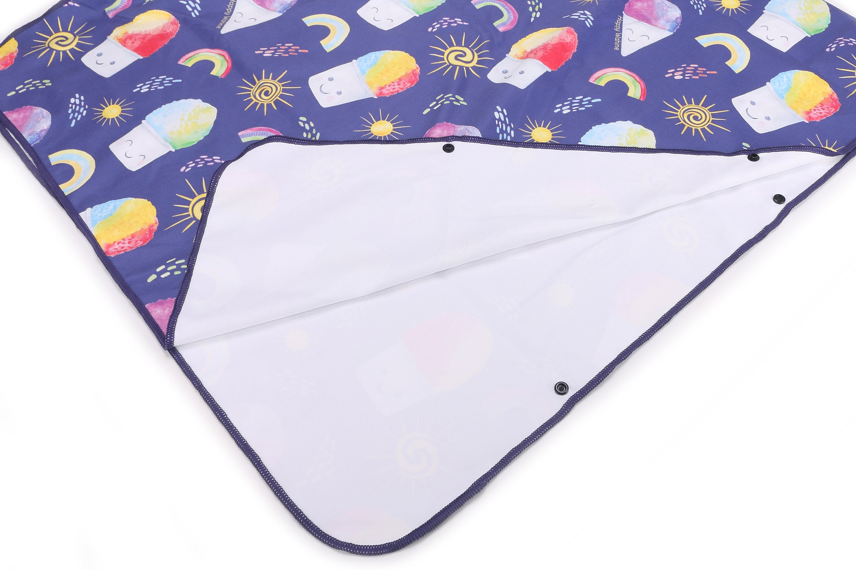 Hooded Beach Towel Poncho for Teens - Soft & Absorbent Shave Ice Blue - Perfect for Swimming, Surfing & Outdoor Activities