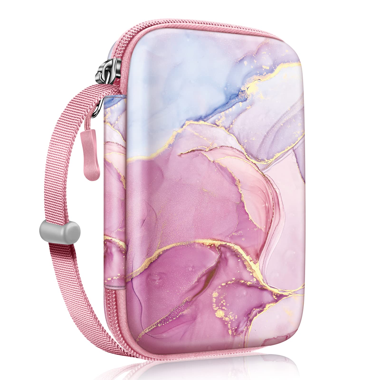 Fintie Shockproof Hard Shell Carrying Case for Fujifilm Instax Mini Link 3/2, HP Sprocket Select/Plus, Canon Ivy CLIQ 2/CLIQ+2 Instant Photo Printers - Dreamy Marble Design | Perfect for Travel, Home Storage & Photo Printing Parties