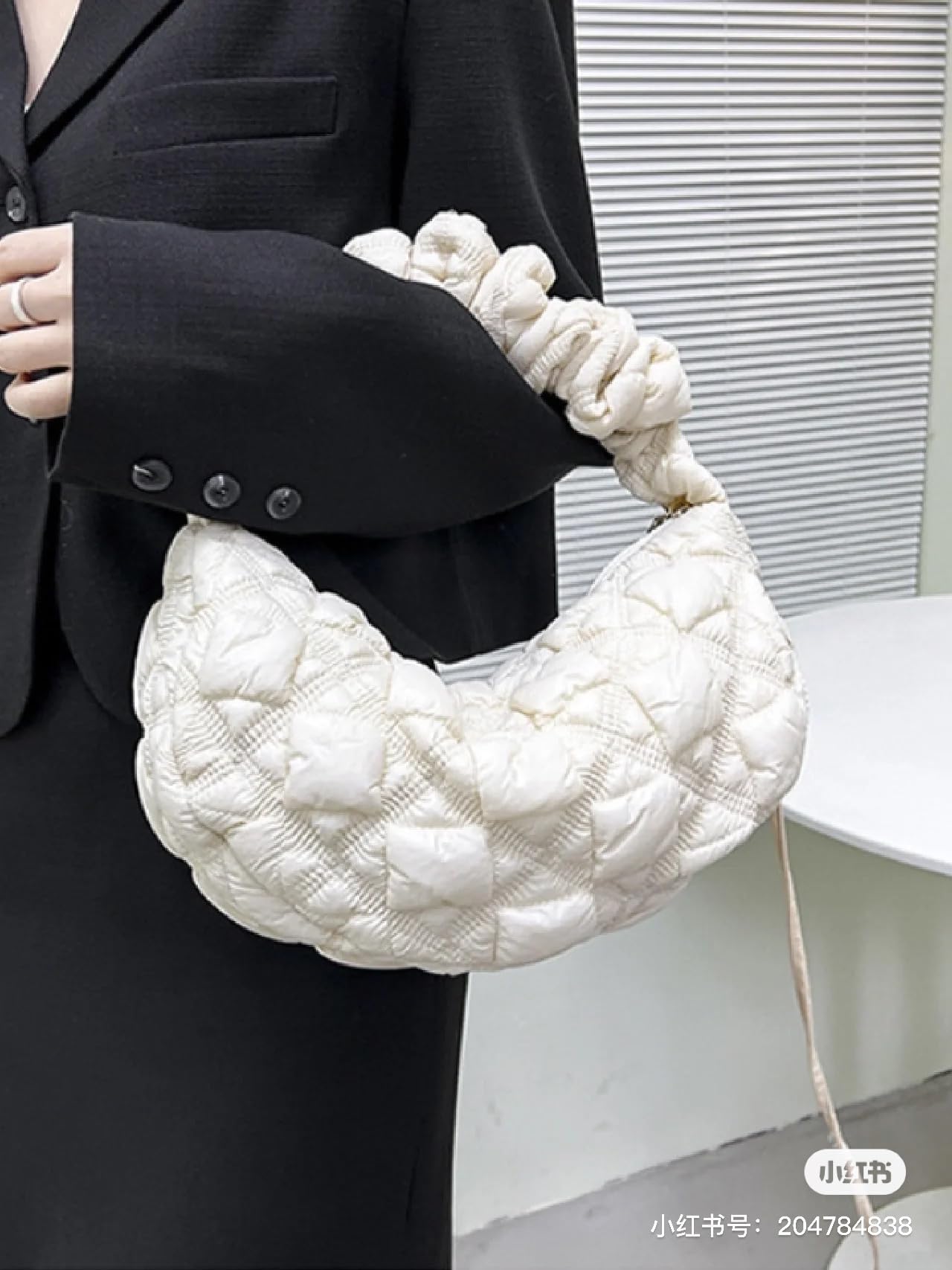 Quilted Puffer Tote Bag for Women - Winter Down Padding Shoulder Purse | Stylish Handbag for Work, Travel & Shopping