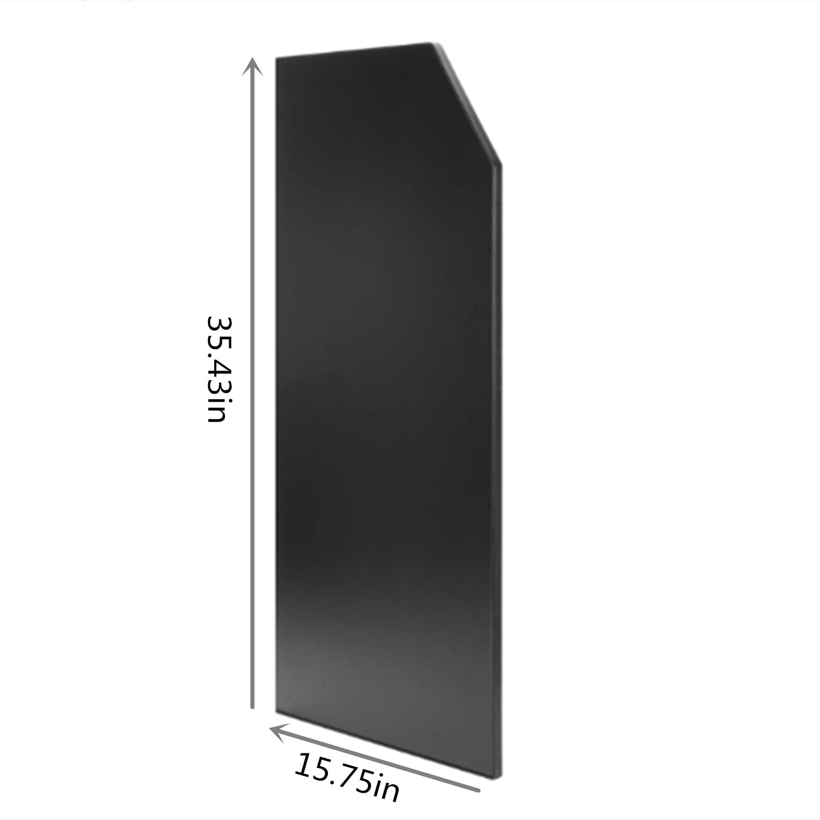 Waterproof Urinal Partition Divider Screen - Wall-Mounted Men's Toilet Privacy Baffle, Extra Durable Black Urinal Divider for Hotel & Public Restrooms (1pc) - Perfect for Commercial Bathrooms, Restaurants, and Office Buildings