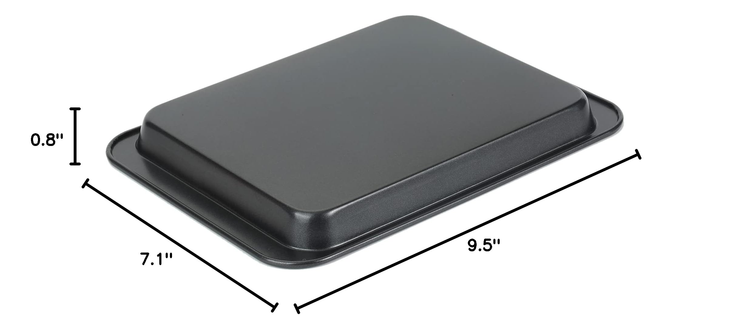 Non-Stick Baking Sheet Set - Toaster Oven Pans, Cookie Sheets & Jelly Roll Pan for Perfect Cookies, Cakes & Meals | Heavy Duty Quarter & Half Sheet Pans with Rim | Ideal for Home Baking, Meal Prep & Restaurant Use