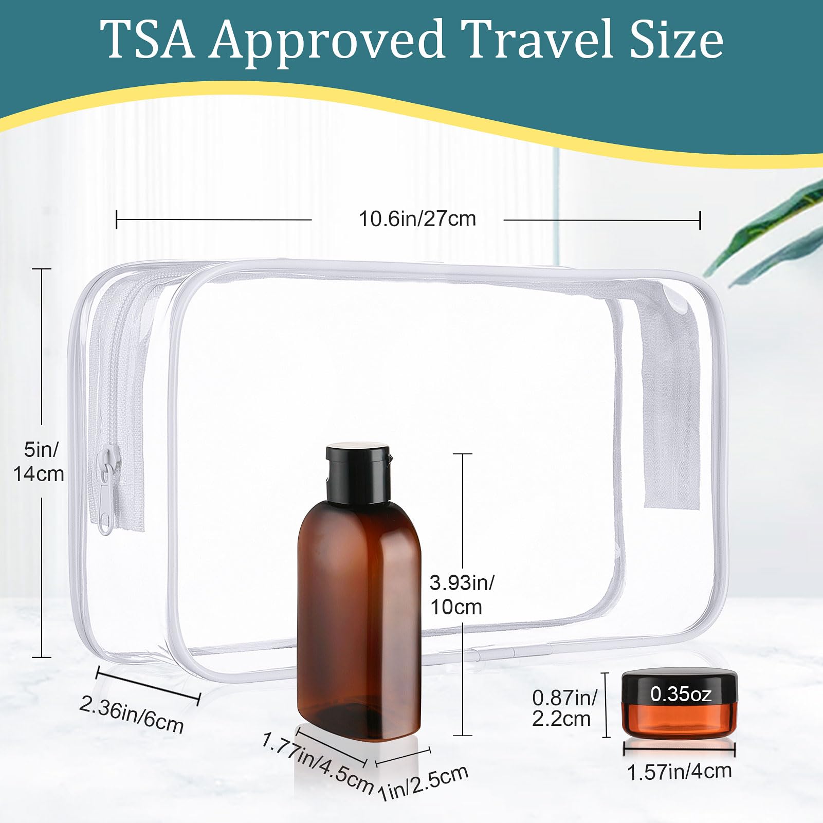 10PCS TSA Approved Leakproof Travel Bottles for Toiletries - Refillable Squeeze Bottles & Cream Jars for Shampoo, Lotion & Cosmetics | Perfect for Air Travel, Gym, Camping & Vacation Essentials