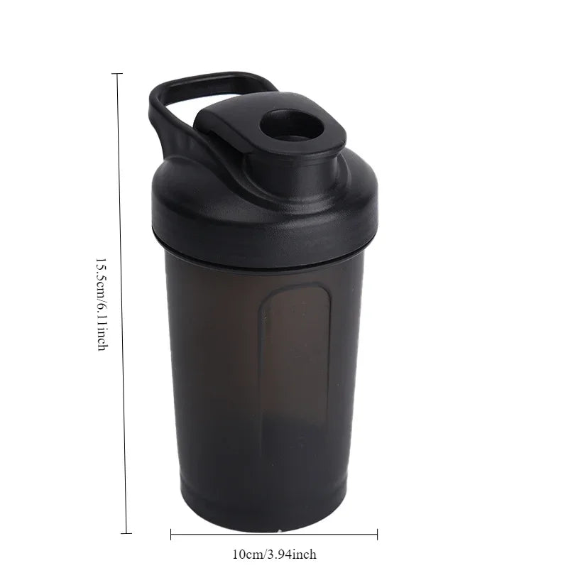 300ml Portable Leak Proof Protein Shaker Bottle - Gym & Outdoor Fitness Water Bottle with Measuring Scale for Protein Powder & Supplements | Perfect for Workouts, Running & Sports Nutrition