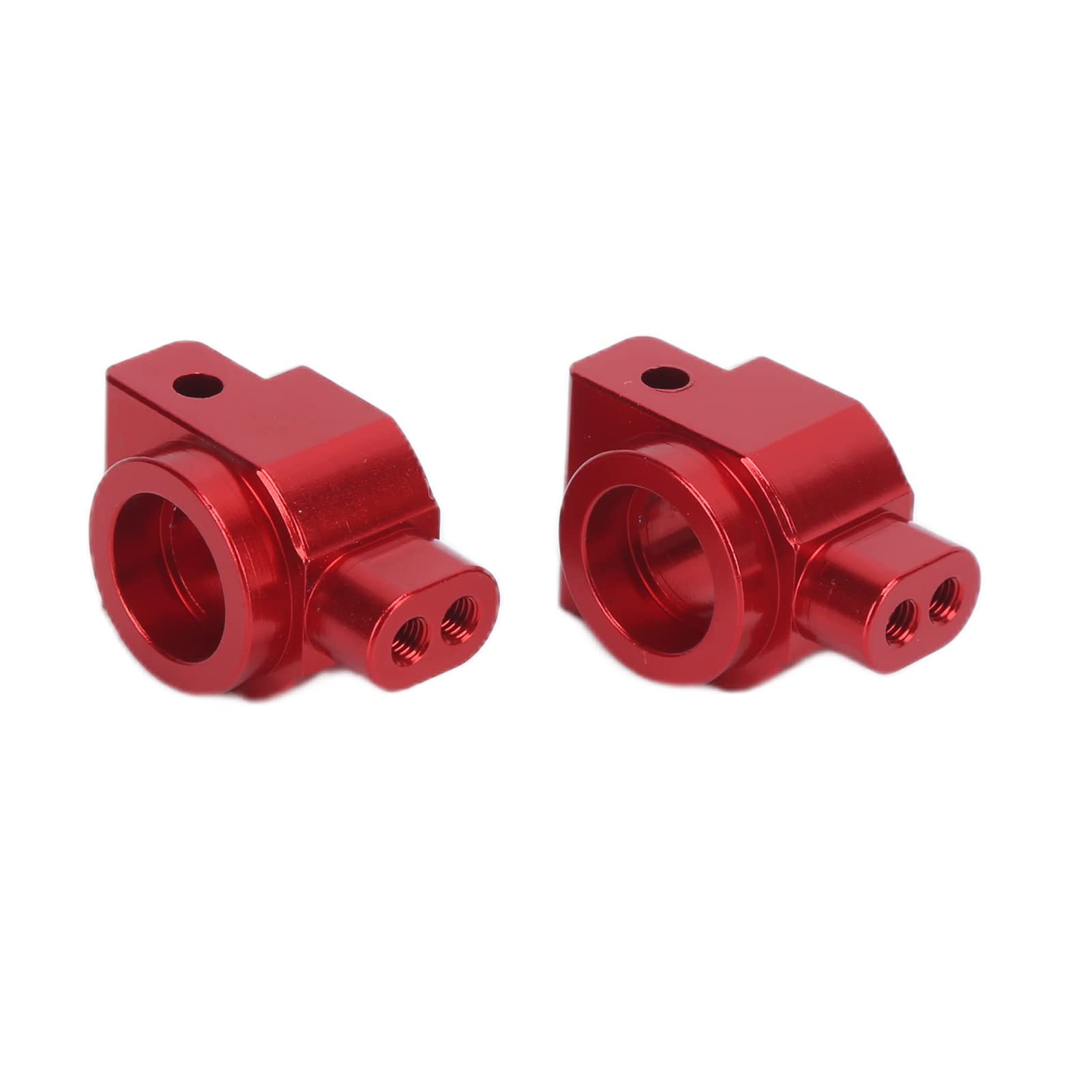 2Pcs Aluminum Alloy RC Rear Axle Carrier Hub - Compatible with WLToys 104001 1/10 Scale RC Car (Red) - Durable Upgrade Part for Off-Road Racing & Drifting Accessories