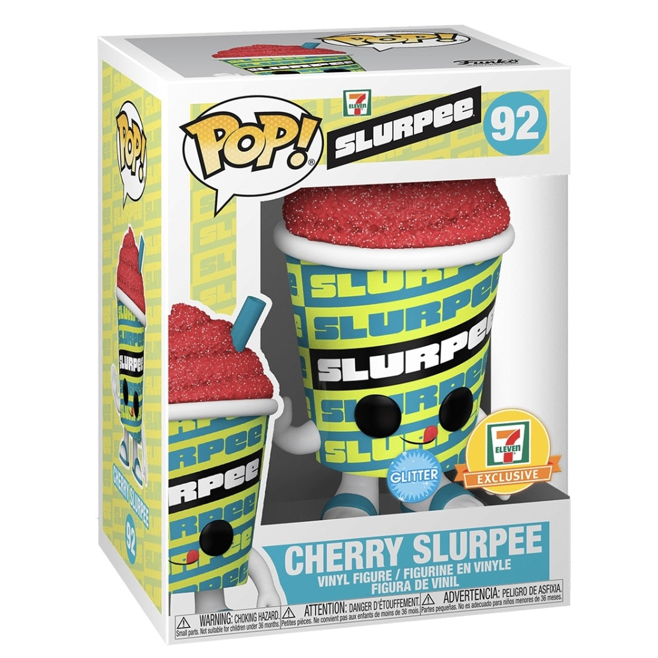 Funko Pop! Vinyl Figure - 7-Eleven Cherry Slurpee with Glitter (Ad Icons Collection #92) - Perfect for Anime Fans, Collectors & Office Desk Decor