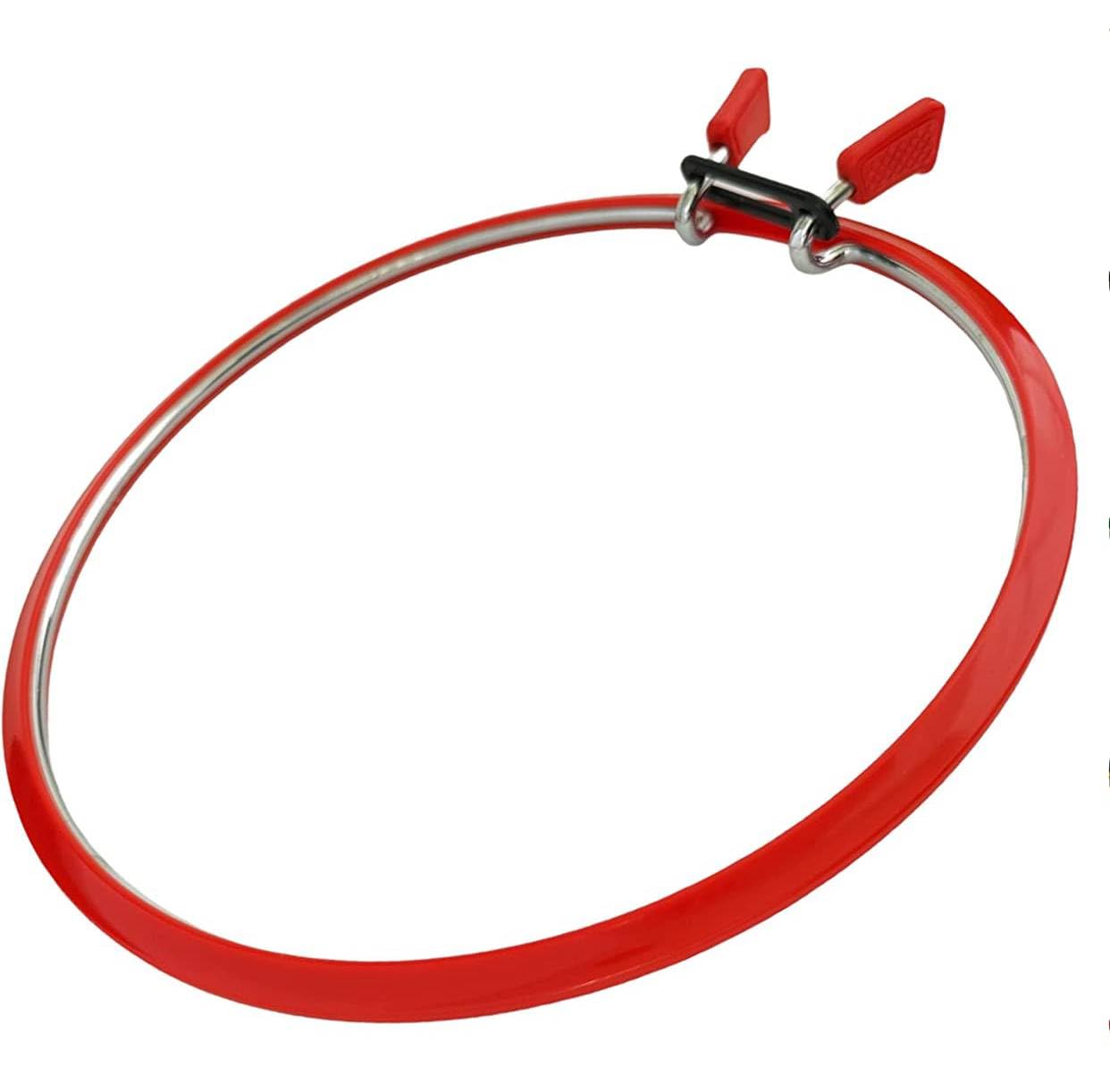 Premium Metal Spring Tension Embroidery Hoops for Cross Stitch, Darning & Crafting - Strong & Durable Red Large Embroidery Frame - Perfect for Hand Embroidery, Needlework & DIY Sewing Projects