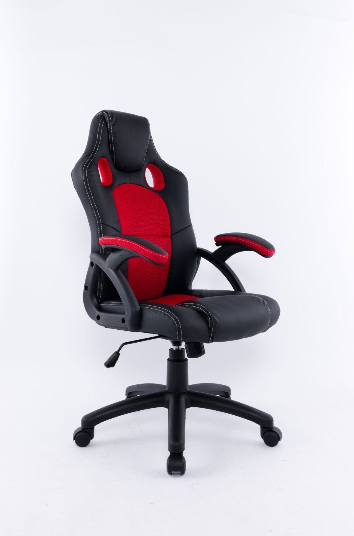 Premium Ergonomic Gaming Chair with Lumbar Support - Black & Red for PC, Console & Office Use - High Back Racing Style for Long Gaming Sessions & Work Comfort