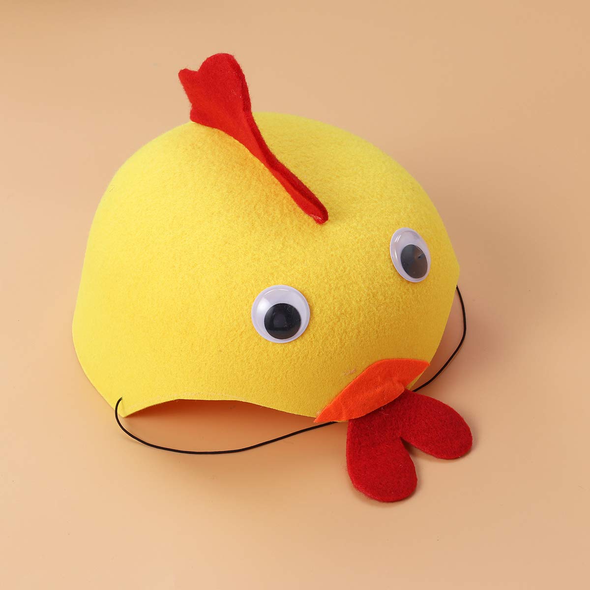 BESPORTBLE Cartoon Chicken Headdress Hat for Kids - Fun Animal Costume Accessory for Birthday Parties, Halloween, Kindergarten Shows & Cosplay Events - Perfect for Dress-Up, Role Play & Themed Celebrations